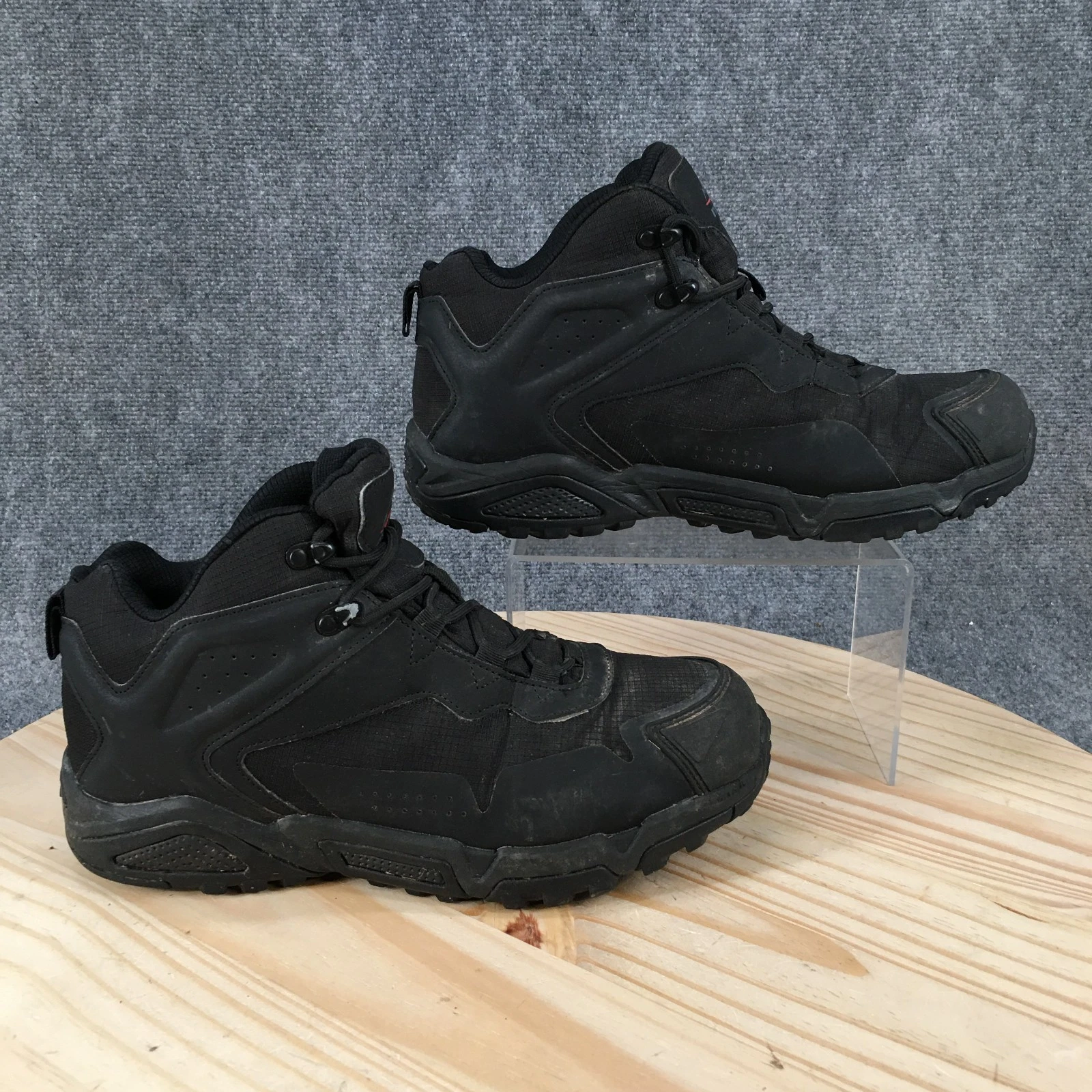 Nortiv8 Boots Mens 10 Hiking Waterproof Comfort Casual Lace Up Ankle Top Black