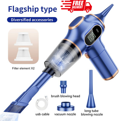 Tragbarer Kabelloser Auto Staubsauger 12V High Power Handstaubsauger Mini für Auto Zuhause