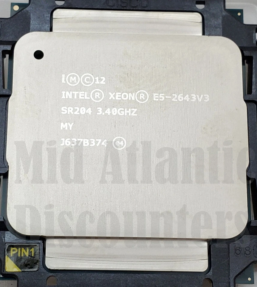 New Cisco UCS-CPU-E52643DC Intel Xeon E5-2643V3 3.40GHz 6 Core DDR4 2133MHz 20MB - Image 4 of 4