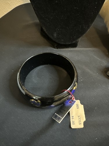 Vintage Black And Blue Marvella Bracelet - Picture 7 of 7