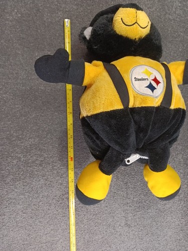 Pittsburgh Steelers Reverse-A-Pal 2 in 1 Plush Football Teddy Bear 14in - Picture 8 of 12