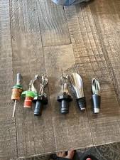 Lot Of 6 Vintage Wine Stoppers 