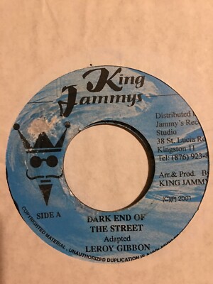 Leroy Gibbon* - Dark End Of The Street (7'')  Label King Jammy's. USED VG+