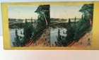 E & H T ANTHONY STEREOVIEW VIEW FROM GOAT ISL TO CLIFTON HOUSE NIAGARA COLORIZED