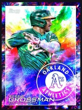 Topps MLB Bunt 2020 Color Splash Rainbow Base A's Robbie Grossman (DIGITAL) 