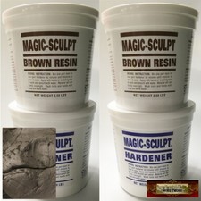 M02054x2 MOREZMORE 10 lb BROWN Magic Sculpt Sculp Epoxy Clay Model Putty