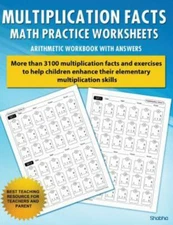 Multiplication Facts Math Worksheet Practice- paperback, Shobha, 153095293X, new
