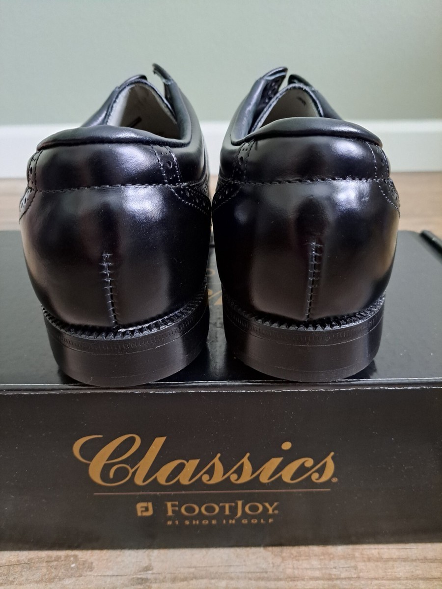 Chaussures De Golf FootJoy Premiere Classic – Bout D'aile Noir – Taille 13 AA (56903)