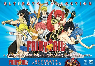 Fairy Tail Season 1-9 Movies OVA DVD English Audio