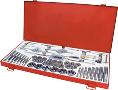 (1) CENTURY DRILL #98958 58 Piece Fractional Tap & Die Set #6-3/4''UNC/UNF & Pipe