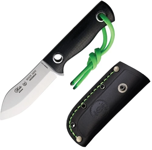 Nieto Sioux Nessmuk Fixed Knife 3" 1.4116 Steel Blade Black Yute Micarta Handle