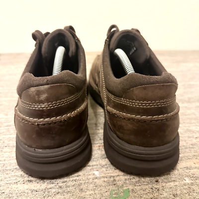 Clarks Senner Blvd Mens Size 11 M Oxford Brown Nubuck Leather Lace Up EUC!! s-l1200.png main image 3