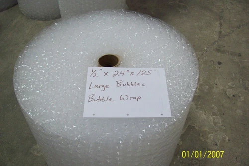 1/2" x 24" Large Bubble Perf 12" 250 ft bubble cushioning wrap padding roll - product listing photo