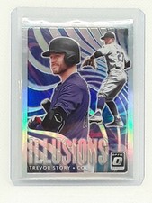 Trevor Story 2020 Donruss Optic Baseball - Illusions SILVER - Colorado Rockies