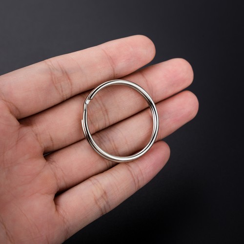 Wholesale 4~35mm Key Rings Chains Split Ring Hoop Metal Loop Accessory Keyring - Picture 8 of 25
