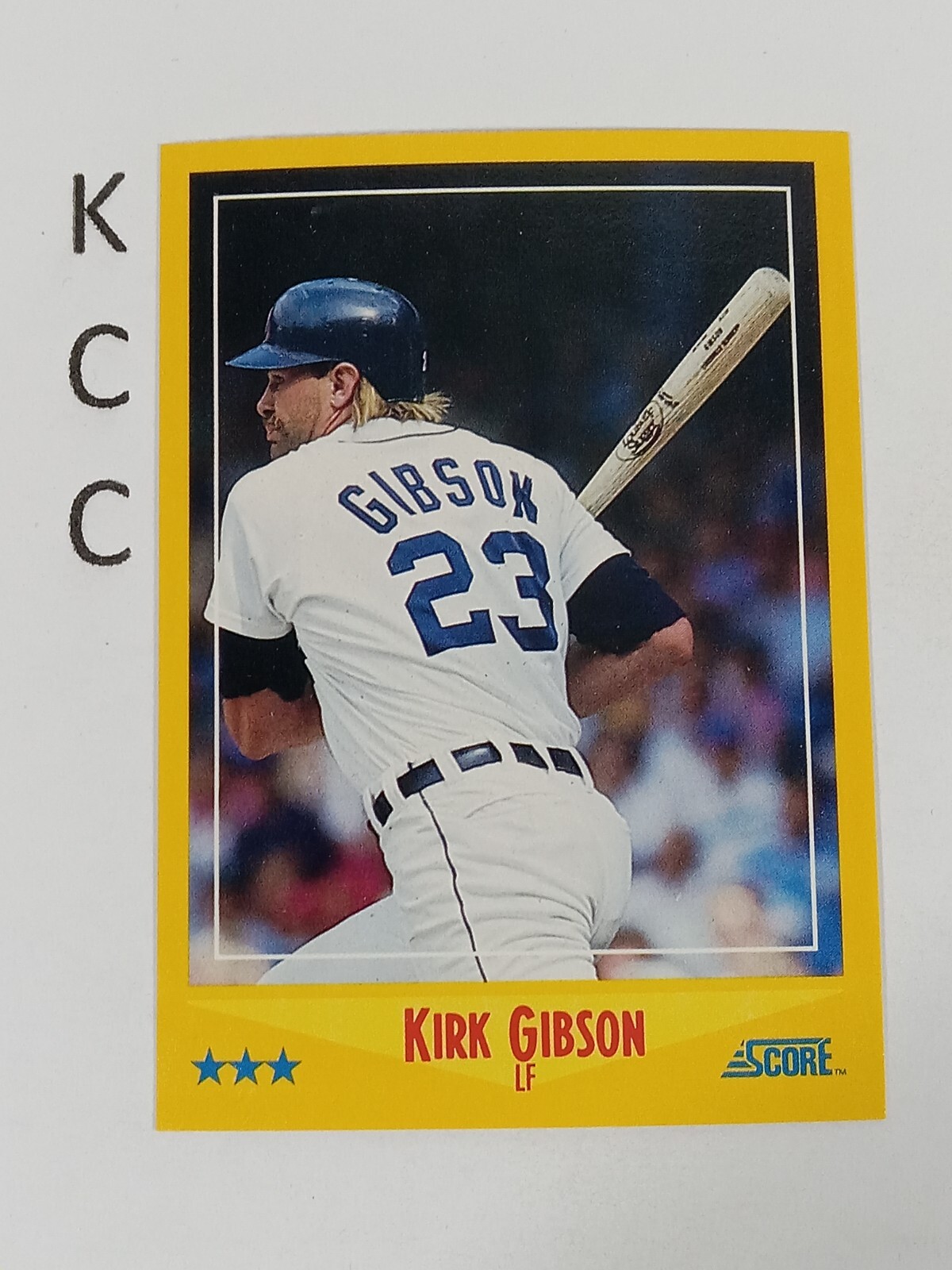Kirk Gibson #525 Baseball Cards 1988 Score trading card — raw and PSA graded price guide