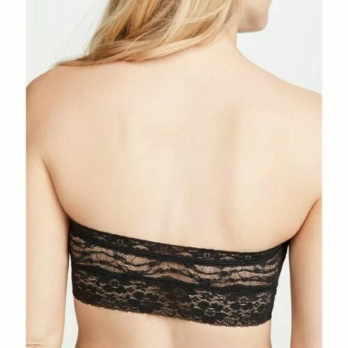 Free People Scallop Lace Bandeau Bralette Size XS Unpadded Black Bra NWT B25 - Image 2 of 4