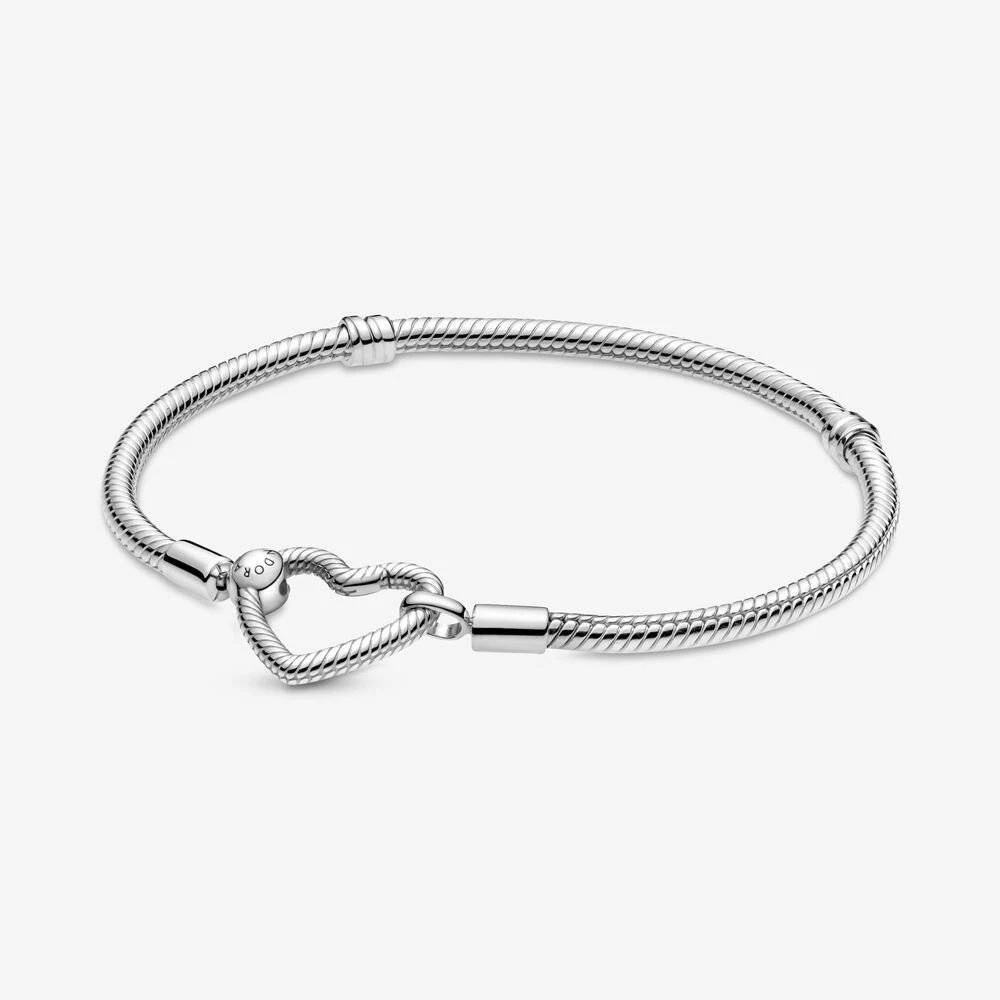 Pandora moments bracelet with heart clasp sale