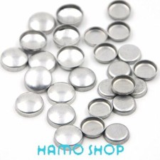 200sets Round Fabric Covered Buttons 16 Aluminum Flat Back Button Sewing Crafts