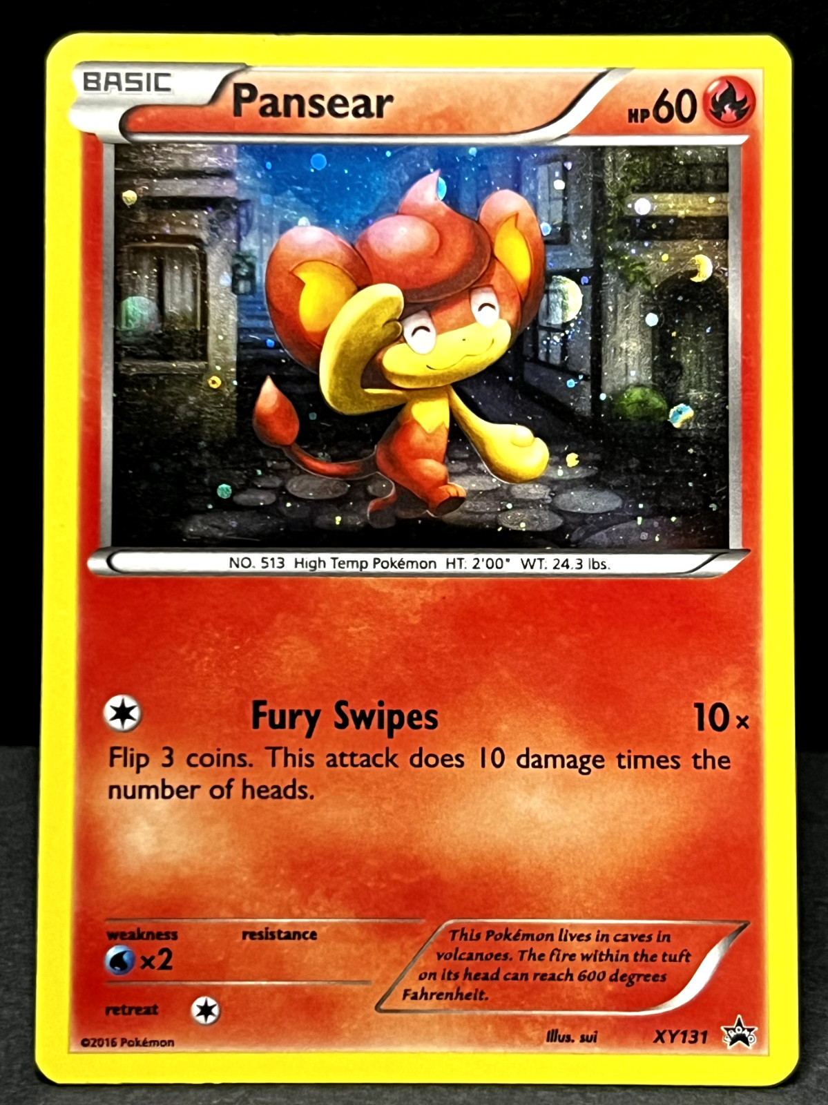 Pokemon TCG Pansear XY131 - Black Star Promo Cosmos Holo MP