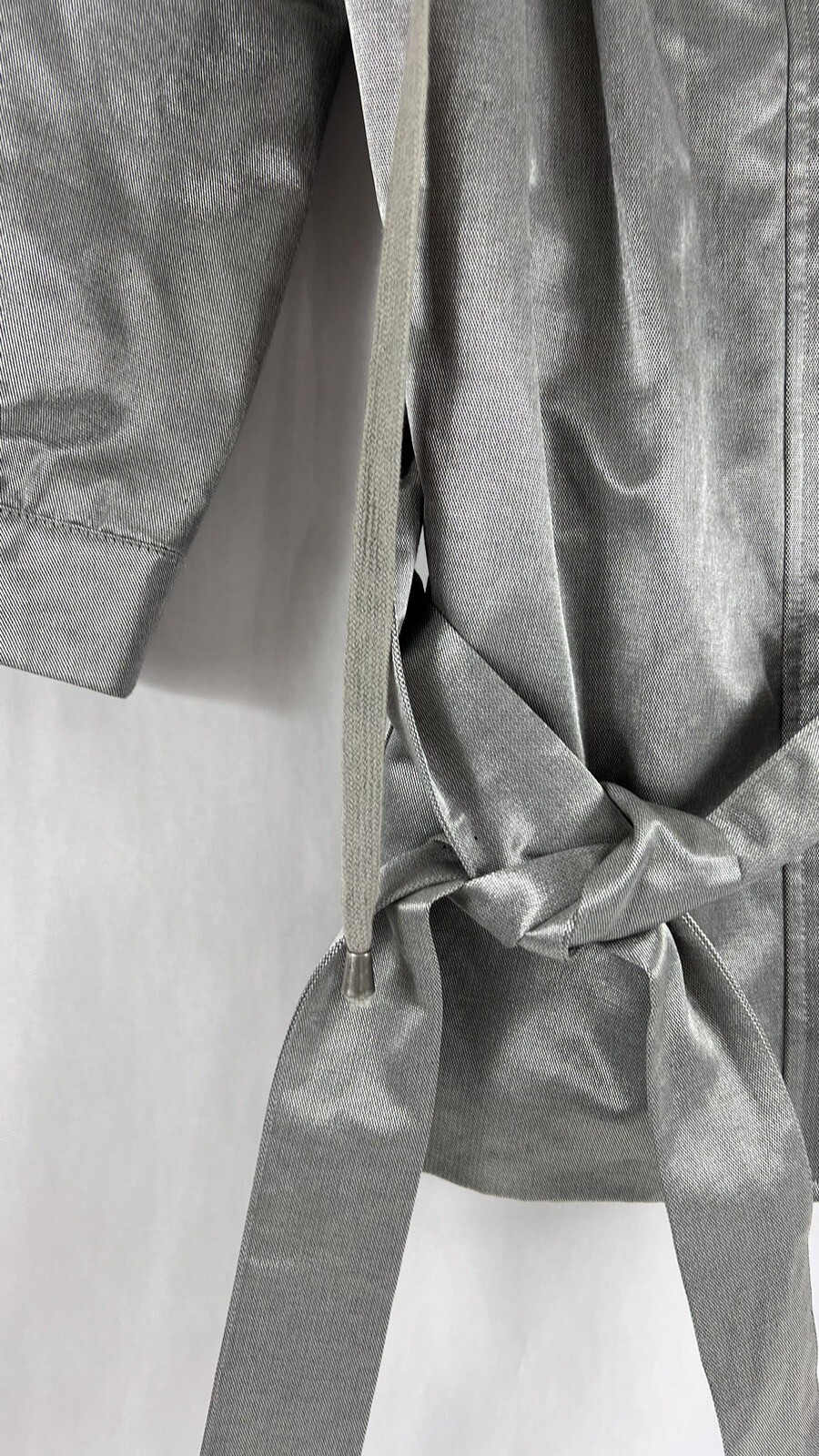 CACHE Jacket Small  Metallic, Chic Silver Full Zi… - image 5