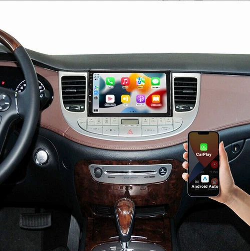 4+64GB FOR 2009-2014 HYUNDAI GENESIS SEDAN ANDROID CARPLAY CAR STEREO RADIO GPS - Picture 2 of 24