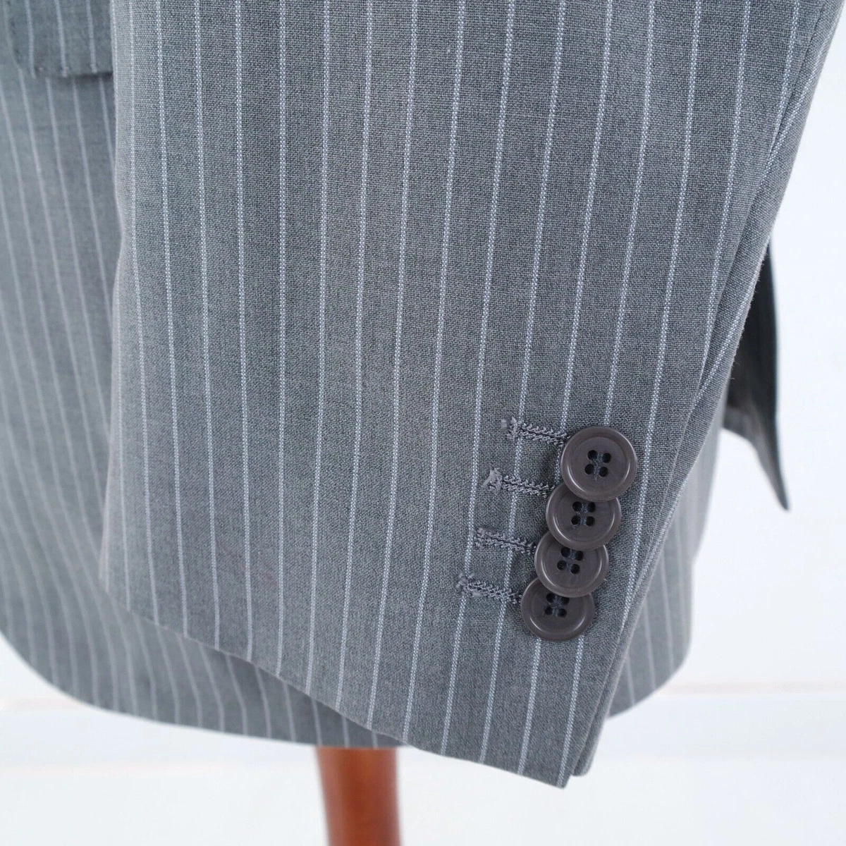 Mens Vintage Sport Coat 40S US Size ROBERTO CAPUCCI Striped Blazer
