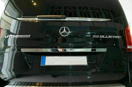 Chrome Rear Trunk Tailgate Boot Grab Trim For MERCEDES VITO W447 2014-2024 - Picture 2 of 5