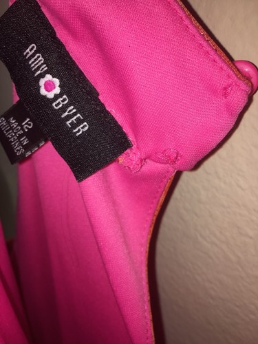 Amy Byer Pink Sparkle Party Dress Special Occasion worn once size 12 Girls - Picture 3 of 5