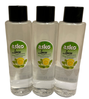 3x Kolonya Limon 80° Kölnisch Wasser Zitronen Duftwasser Cologne (3x 400ml)