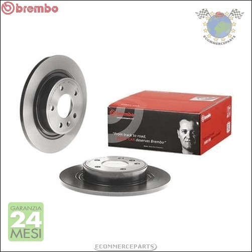 Frankberg 2 dischi freno + 4 pastiglie freno posteriori compatibili con