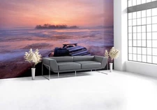Wall Mural Cold morning - Peel and Stick Fabric Wallpaper for Decor