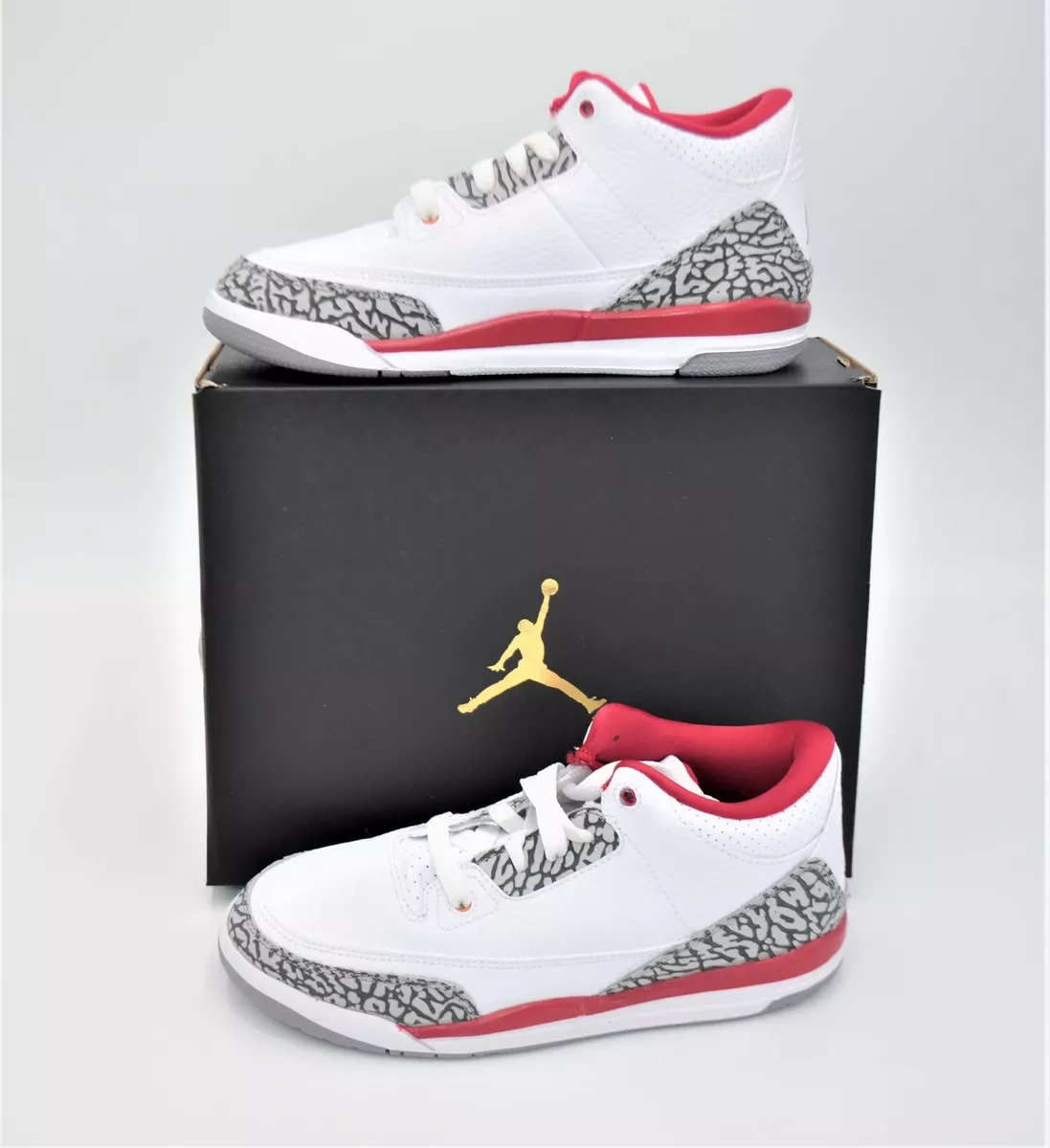 NEW AIR JORDAN 3 RETRO SHOES GS SIZE 6.5Y WOMEN'S SZ 8 “CARDINAL RED”  398614-126 | eBay