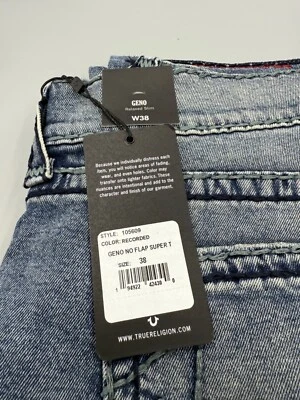 TRUE RELIGION Jeans GENO NO FLAP SUPER T Herren Blau Gr.38 NEU mit ETIKETT - Bild 1 von 2