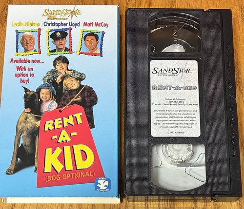 Rent-A-Kid VHS Leslie Nielsen, Christopher Lloyd, Matt McCoy - Picture 3 of 3