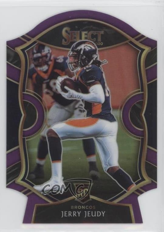 2020 Panini Select Concourse Purple Prizm Die-Cut Jerry Jeudy #56 0w94