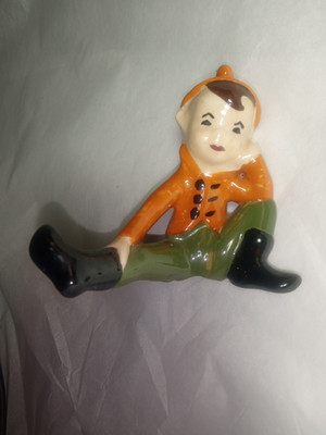 Pixie Elf Figurine Vintage Ceramic