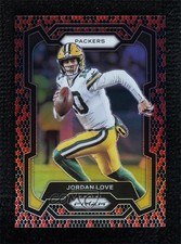 2023 Panini Prizm Snakeskin Prizm Jordan Love #110 5l2