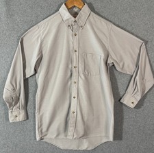 Red Kap SP90 Mens M 32-33 Gray Work Shirt Long Sleeve Button Down Uniform