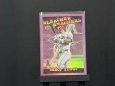 2025 Topps Update Series Mike Trout #BR-13 Bleacher Reachers Pink Rainbow Foil!