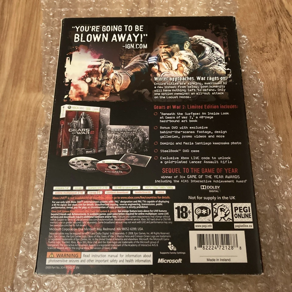 Gears Of War 2 - Limited Edition (Microsoft Xbox 360) - Bild 2 von 2