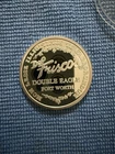 Vintage 1994 Del Frisco's Fort Wort ~ Double Eagle ~ 1 oz .999 Fine Silver Round