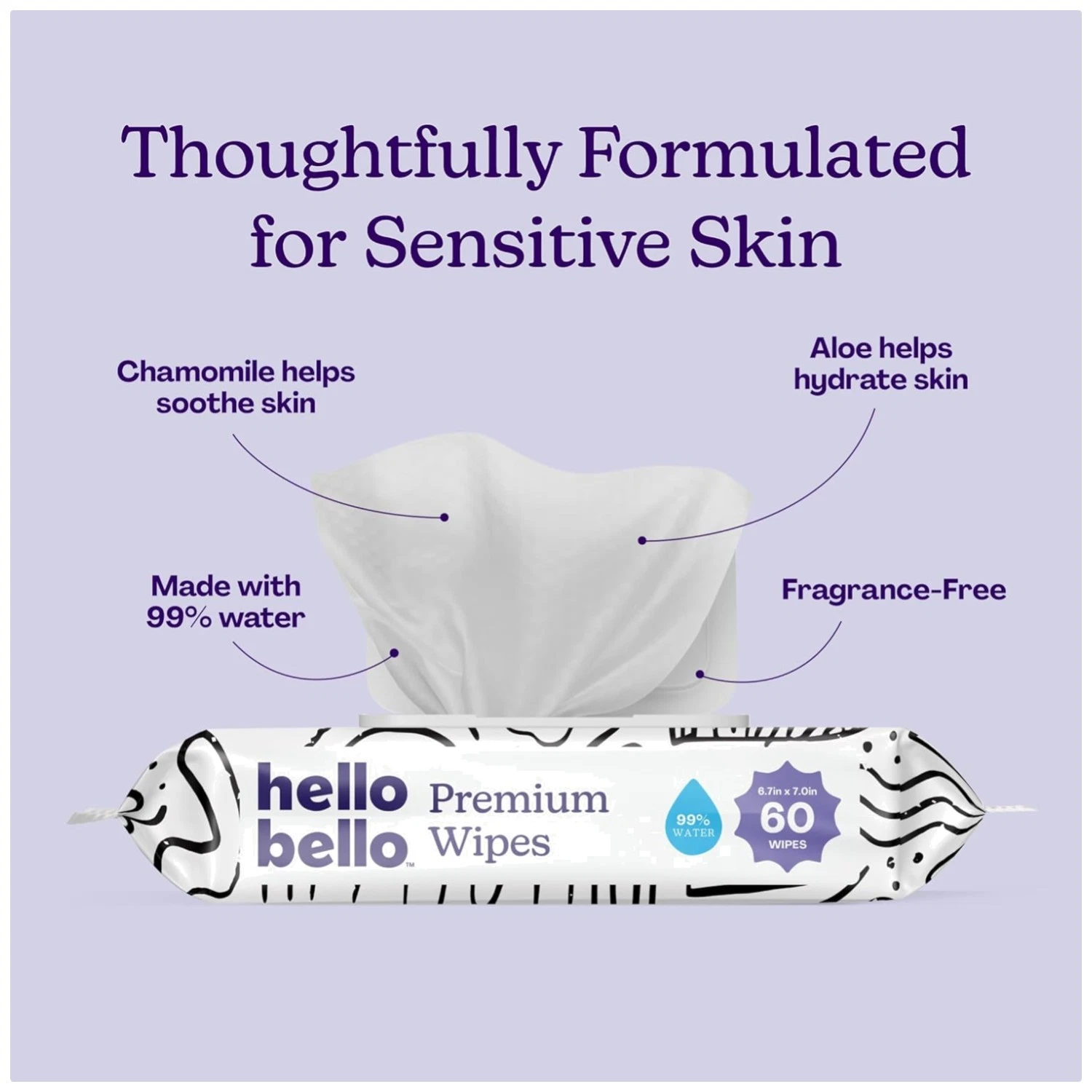 Fragrance-Free Baby Wipes, 720 Count, Hypoallergenic
Opens in a new window or tab