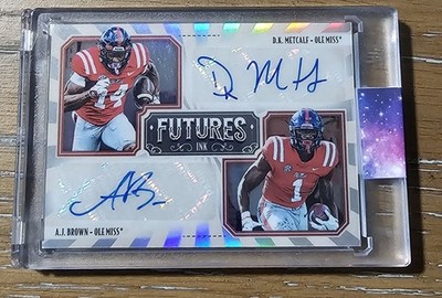 2019 Panini Legacy D.K. Metcalf A.J. Brown Dual Auto Card #'d 7/40 Ole Miss