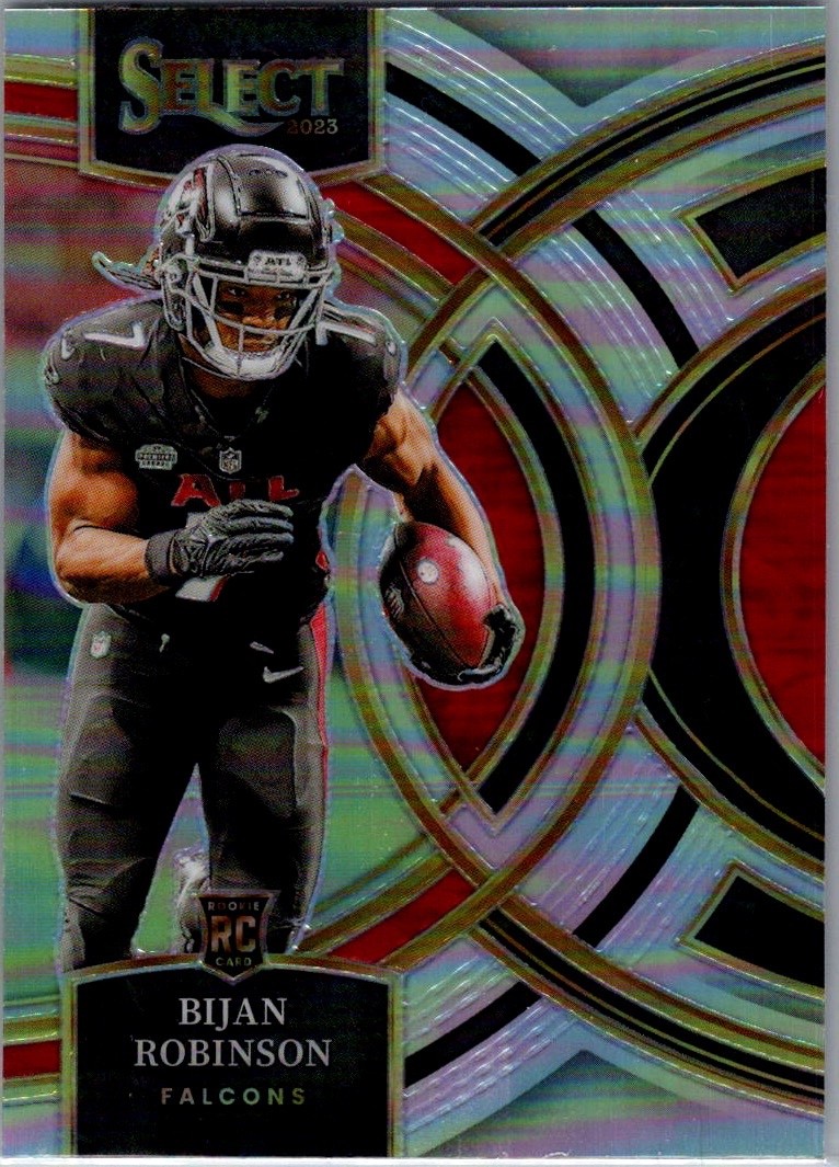 2023 Panini Select - Premier Level Bijan Robinson #180 Silver Prizm (RC)
