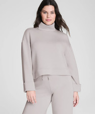 Best Seller SPANX AirEssentials  Turtleneck - French Grey NEW WITH TAG
