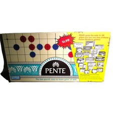 Pente Abstract Strategy Board Game Colored Markers 19x19 inch Grid