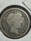 1896 Barber Dime, Better Date, Great Condition, 99c shipping
