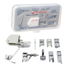 SINGER 9 Presser Feet Sewing Machine Accessory Kit Set Suitable for Household...