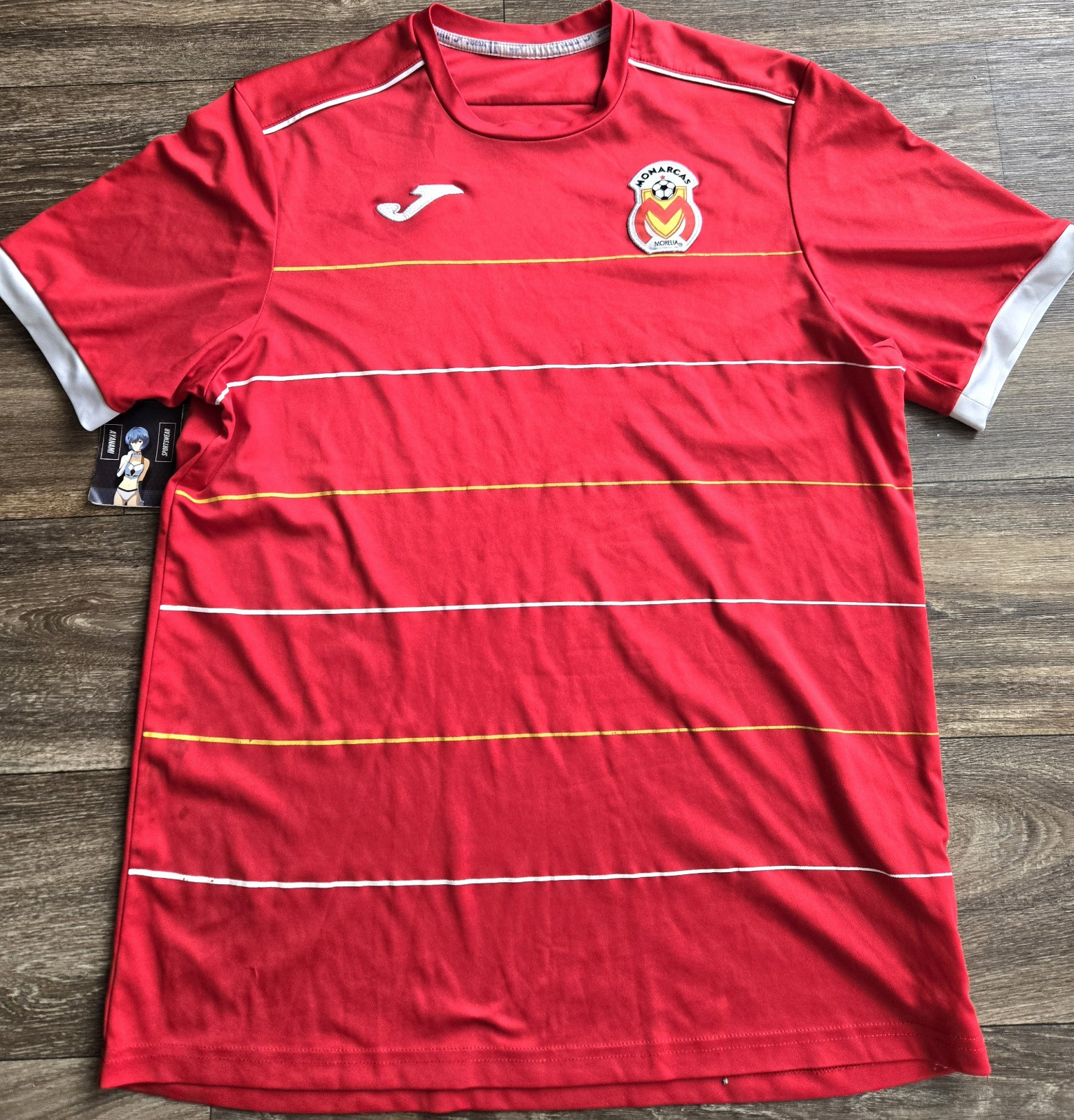 Joma Monarcas Morelia 13/14 Training Futbol Soccer Jersey Red Size  Large Rare